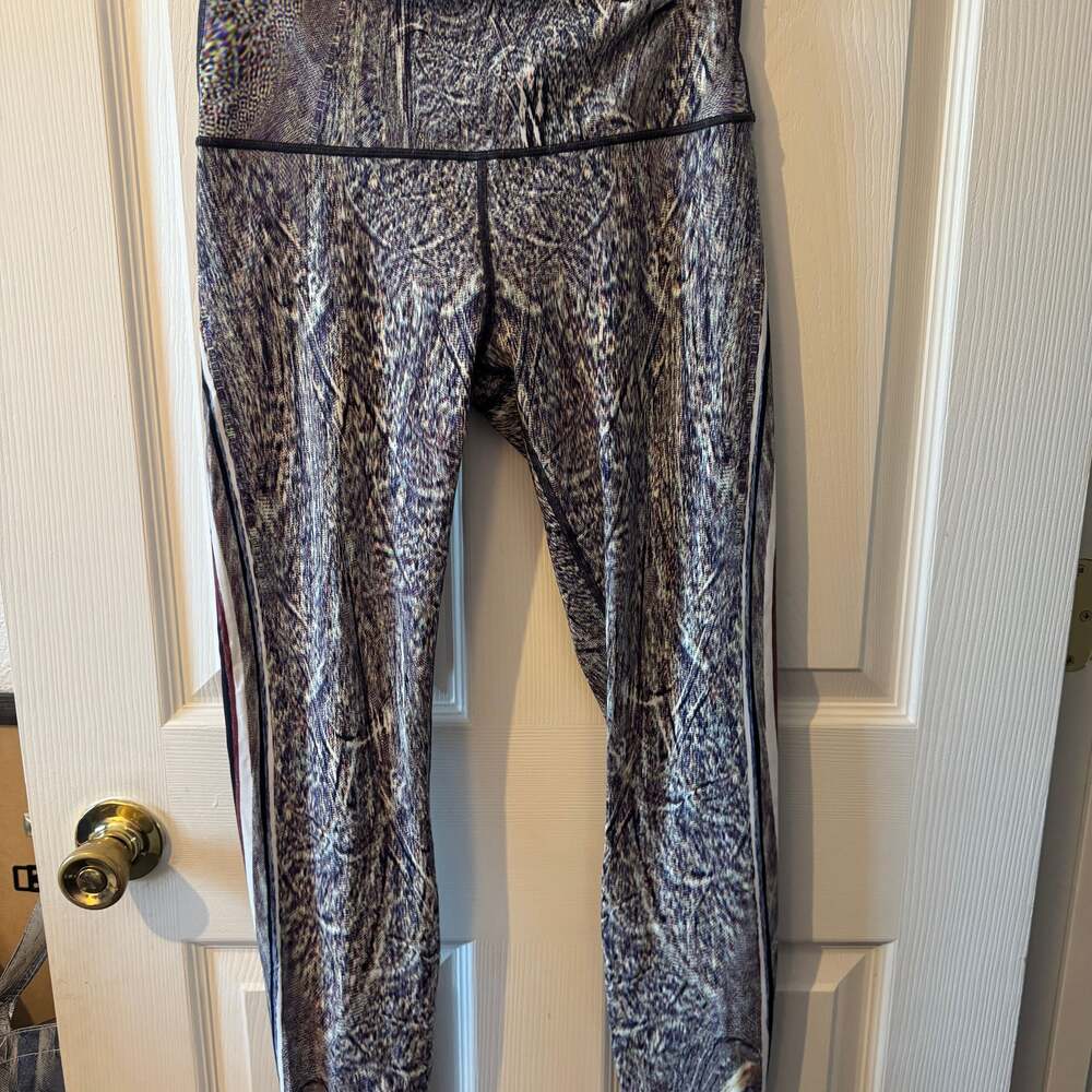 Lululemon Wunder Under High-Rise Tight Nulux Polychromatic Black Leggings Size 8